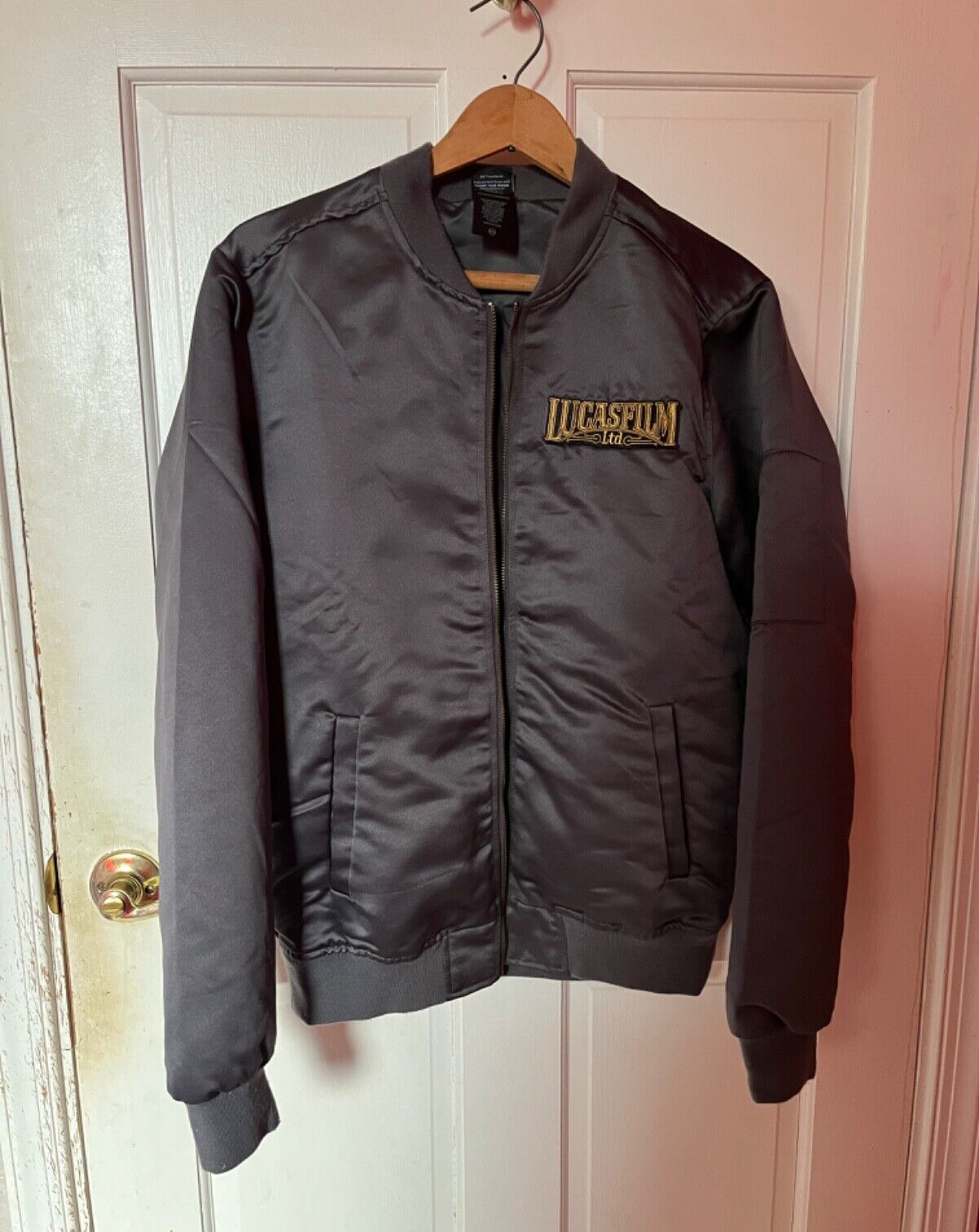 RARE Lucasfilm 50th Anniversary size Medium Bomber Jacket Our Universe Exclusive