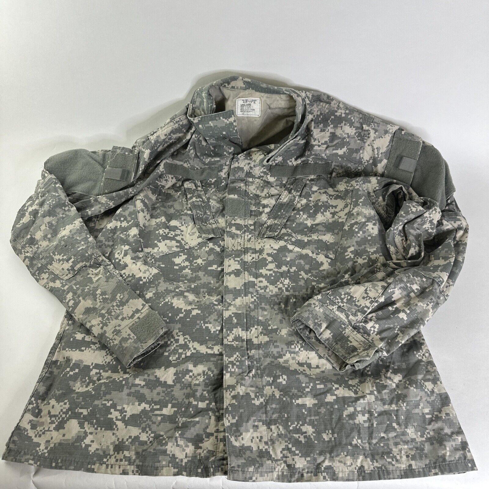 US Army Coat Mens Large X-Long ACU Jacket Combat Uniform BDU Digital Camo