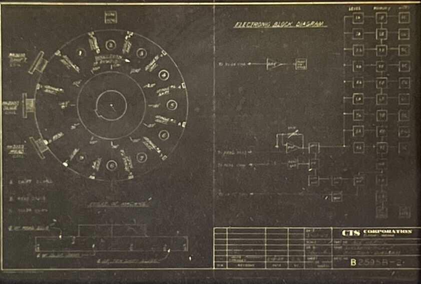 Vintage Kodak ￼35mm SLIDE Electrical Schematics Blueprints Diagram￼