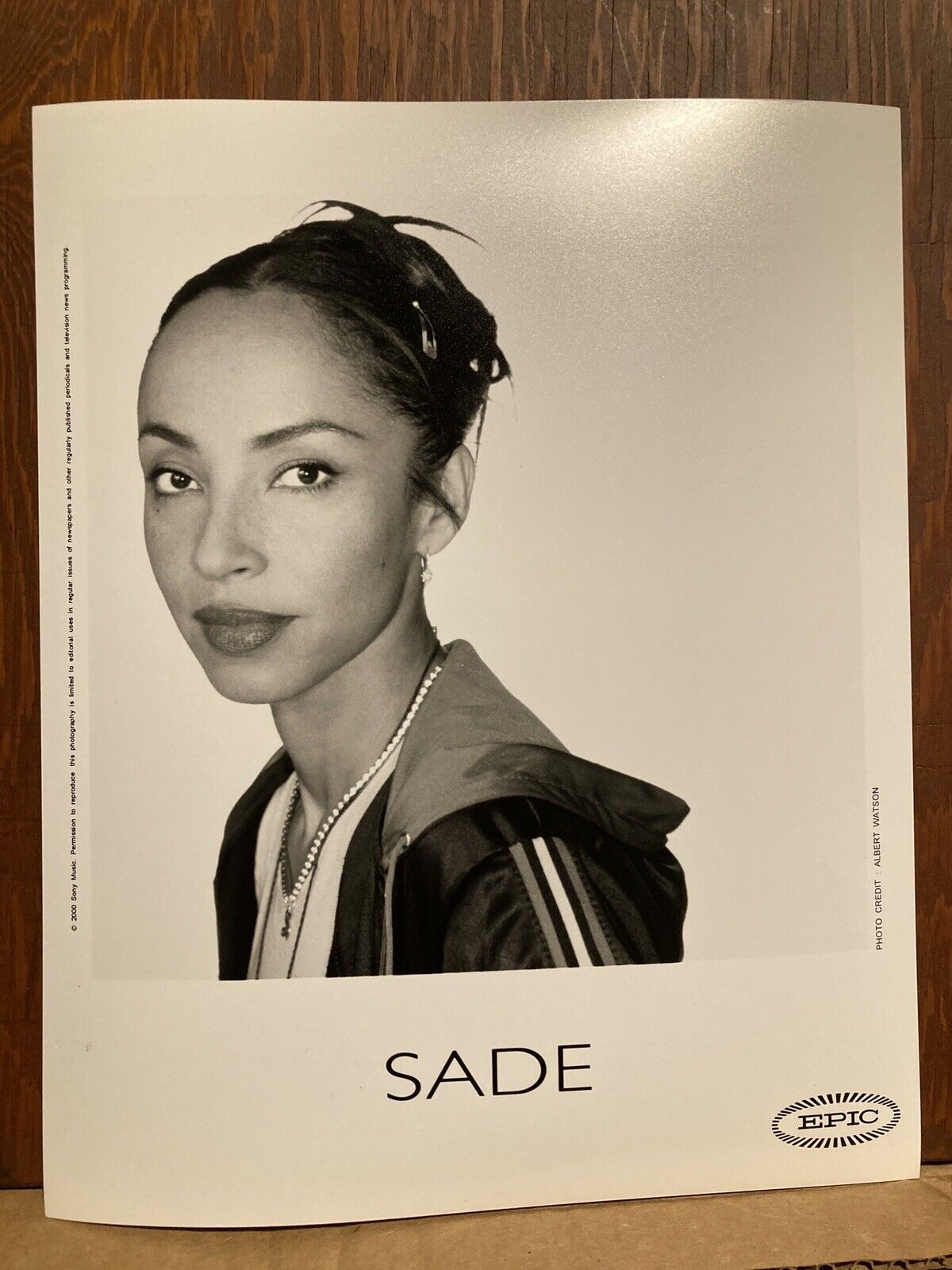 Sade Media Press Photo 8x10 Epic Records
