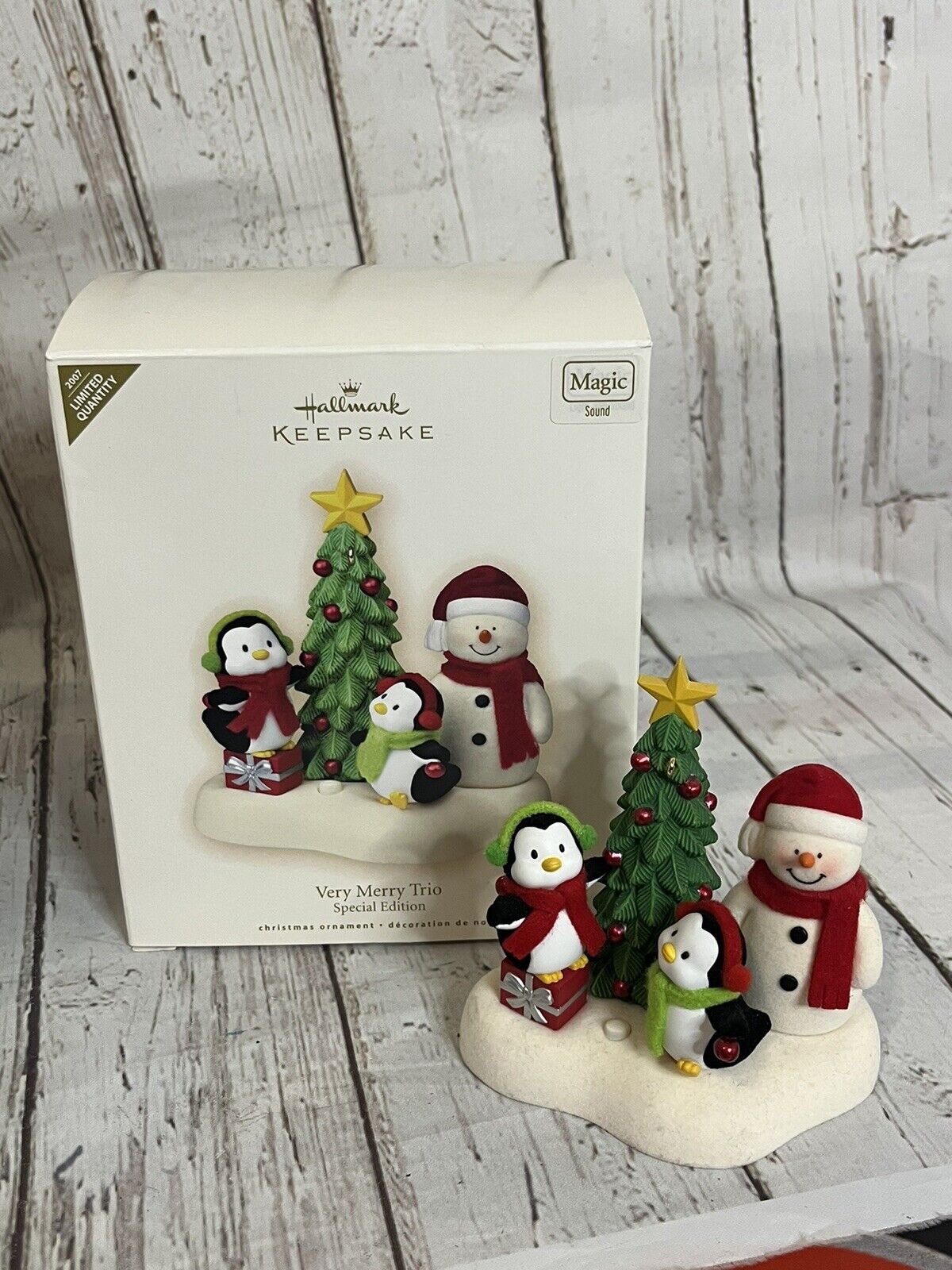 Hallmark Keepsake 2007 Very Merry Trio Special Edition Christmas Ornament Tested
