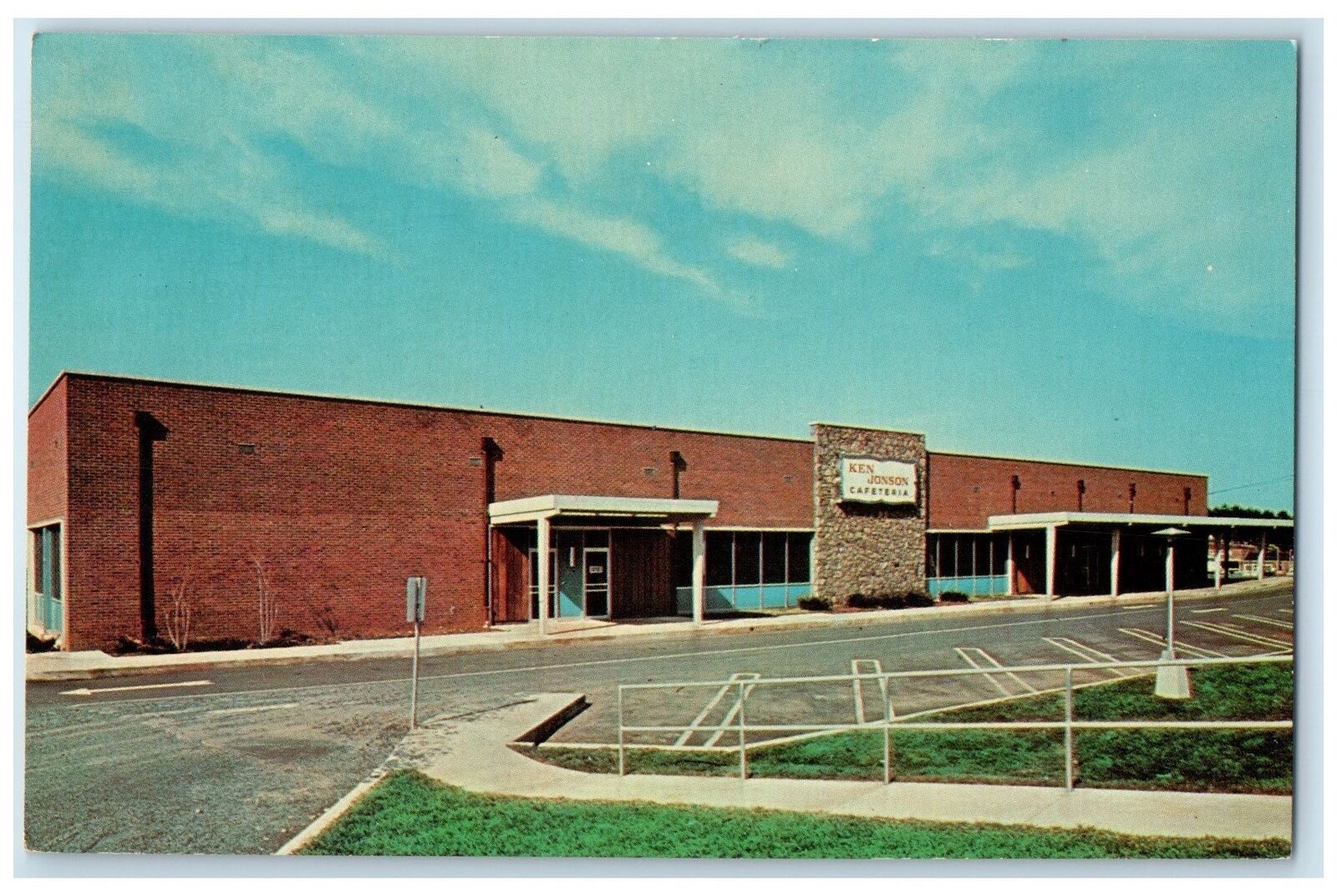 c1960s The Ken-Jonson Cafeteria Corp. Scene Charlottesville Virginia VA Postcard