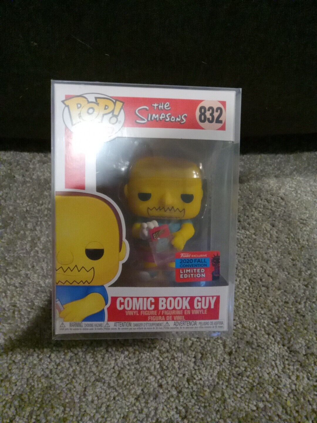 Funko Pop Vinyl: The Simpsons - Comic Book Guy - New York Comic Con Hot...