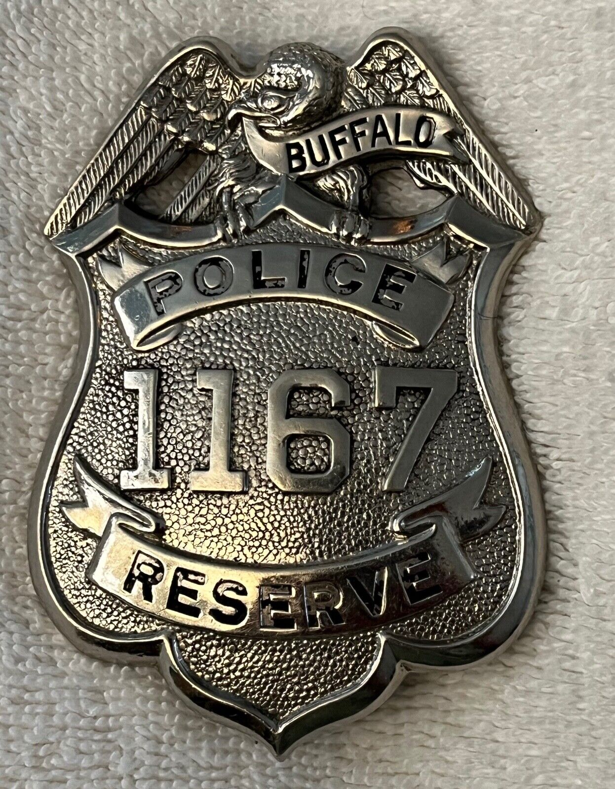 Buffalo NY Police Reserve Badge Obsolete Old Style