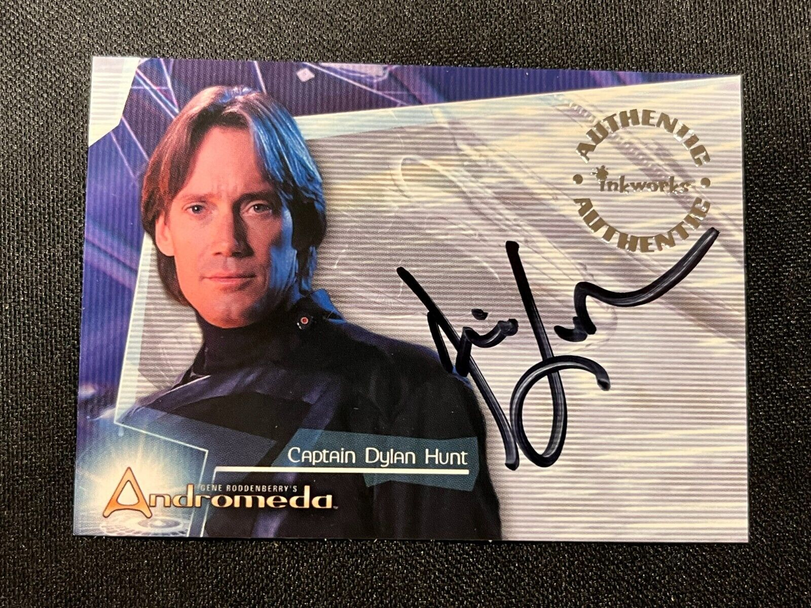 2001 Inkworks Andromeda Captain Dylan Hunt Kevin Sorbo A1 Autograph Card AA