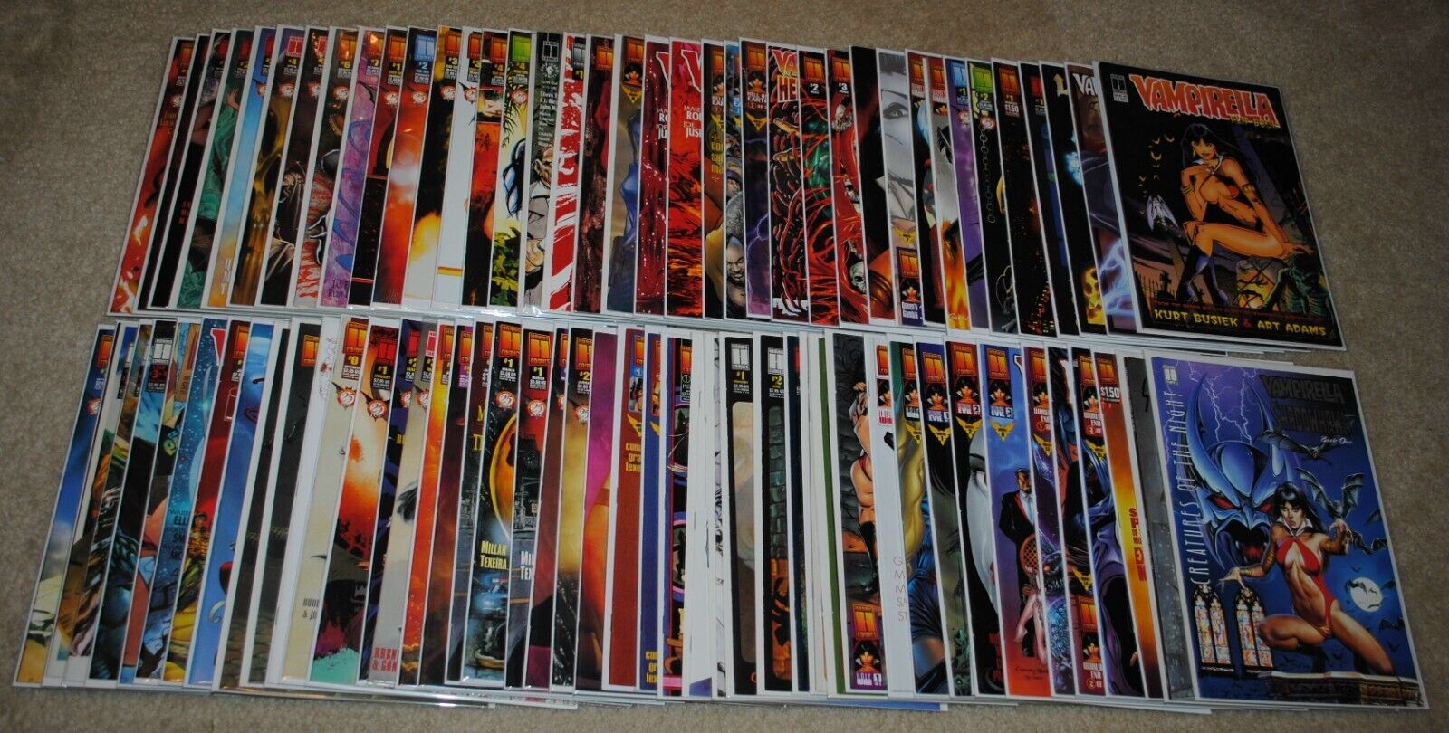 Vampirella Comic Book Lot Of 84 Harris Comics (1992 - 1998). Never Read