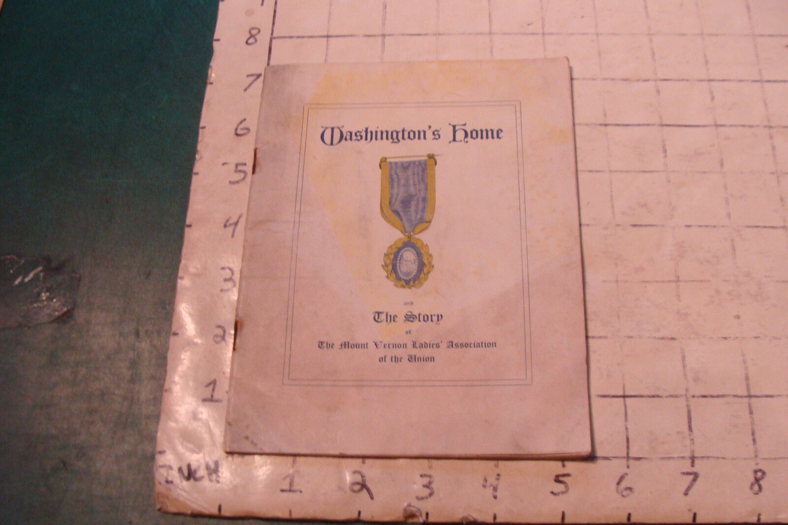Vintage booklet: WASHINGTON\'S HOME and the story MOUNT VERNON, 1915, 20pgs