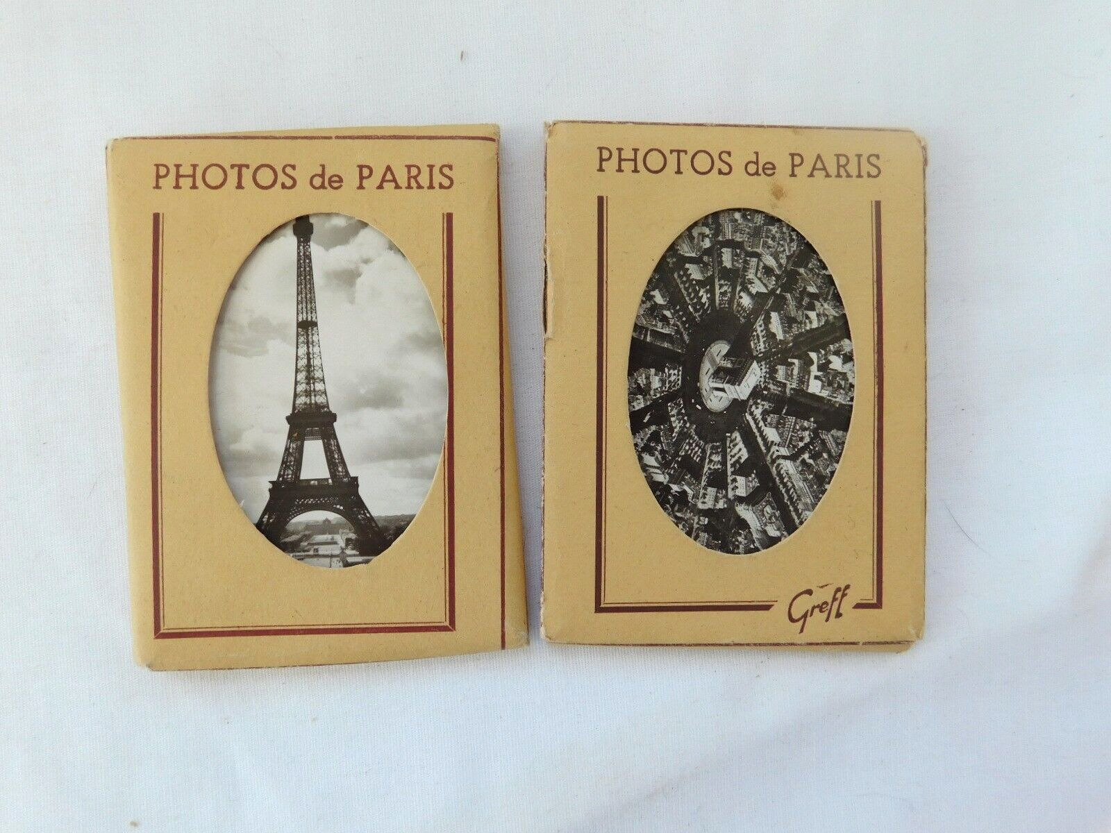 Vintage 1900\'s French France Paris Souvenir Real B & W Photos Pictures Packs V64