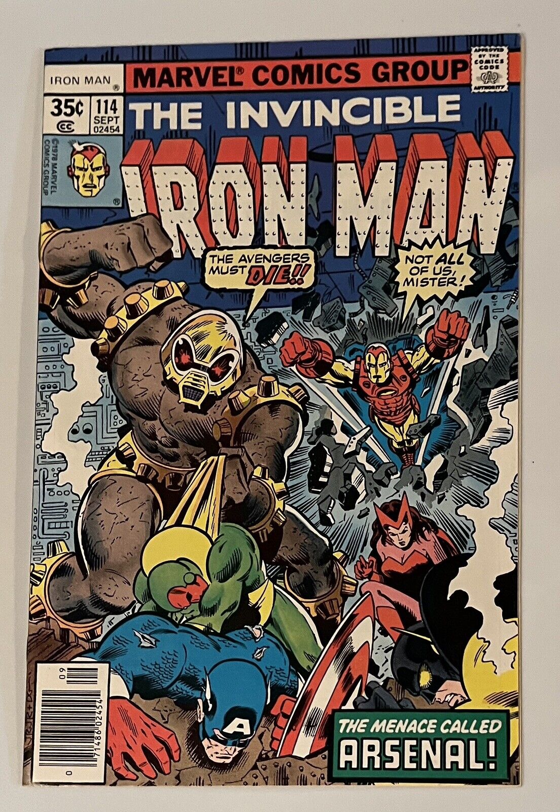 The Invincible Iron Man #114 1978  Marvel Comics VF