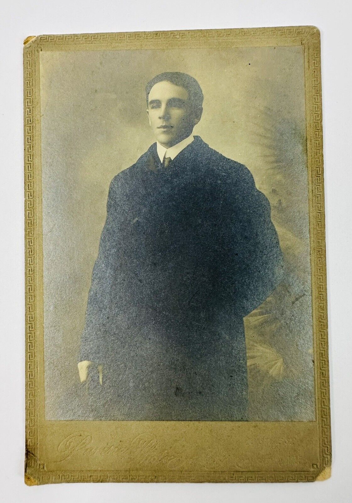 Antique Cabinet Card Photograph #7  - Portrait Of Young Man In Suit