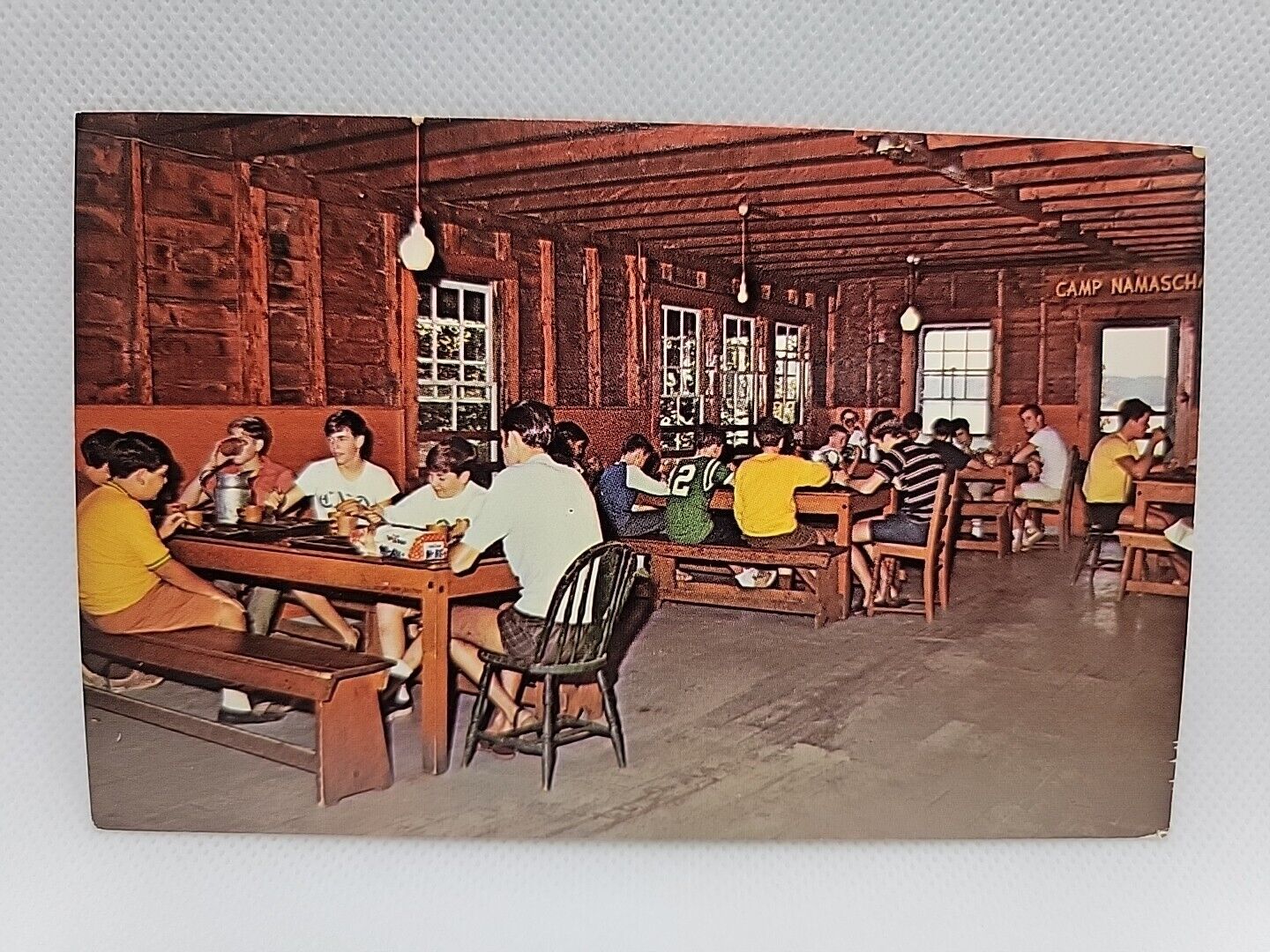 Vintage Postcard Camp Notre Dame Lake Spofford New Hampshire Catholic Boys Camp