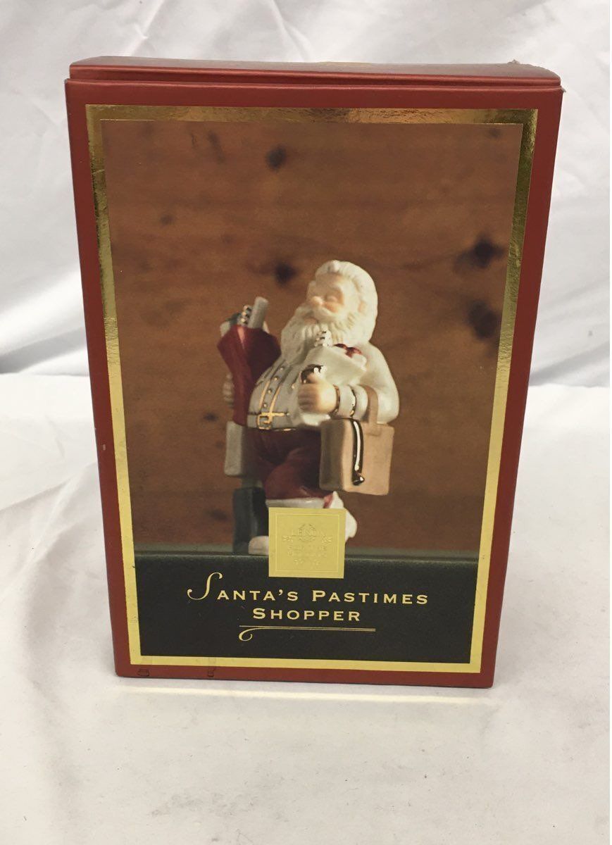 NEW IN BOX Lenox Santa\'s Pastimes Shopper Porcelain Figurine NIB