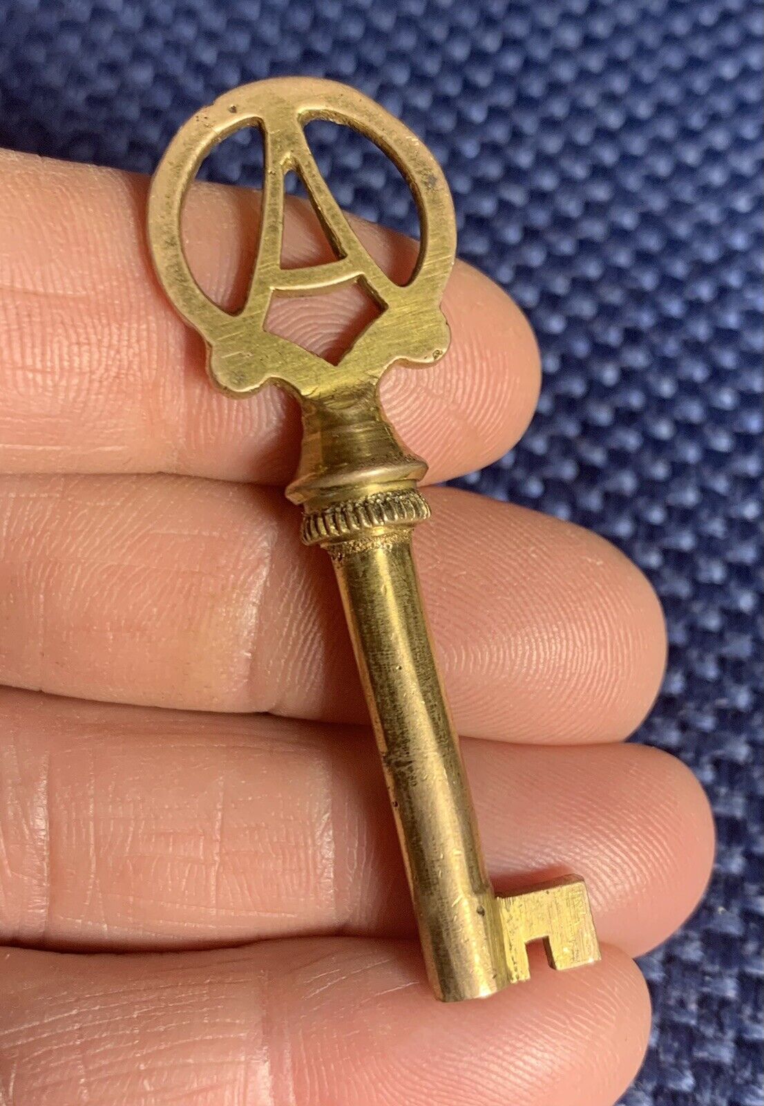 Vintage Antique Brass Skeleton Key