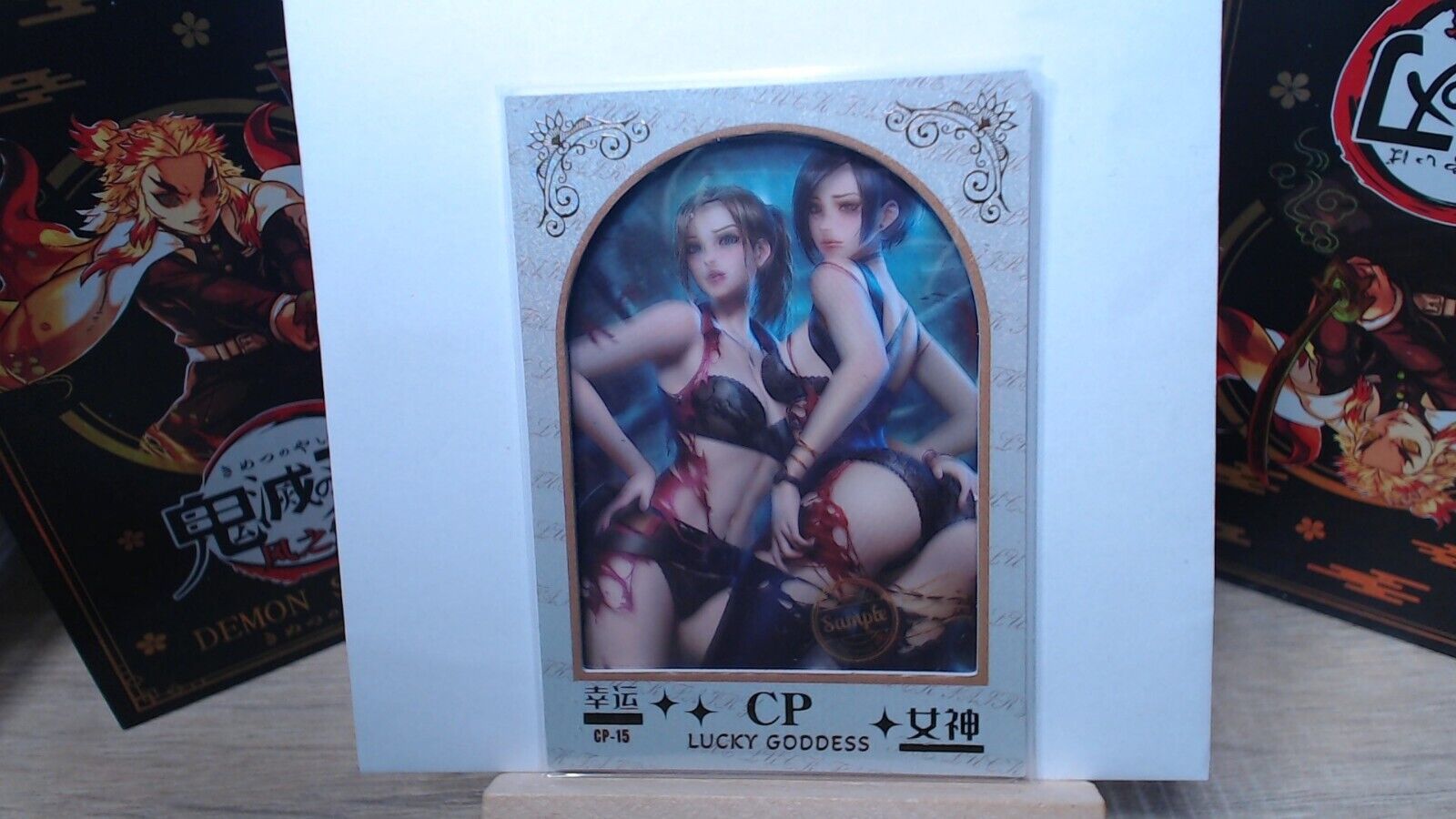 Lucky Goddess CP-15 RARE Transparent Singles with Claire Redfield and Ada Wong