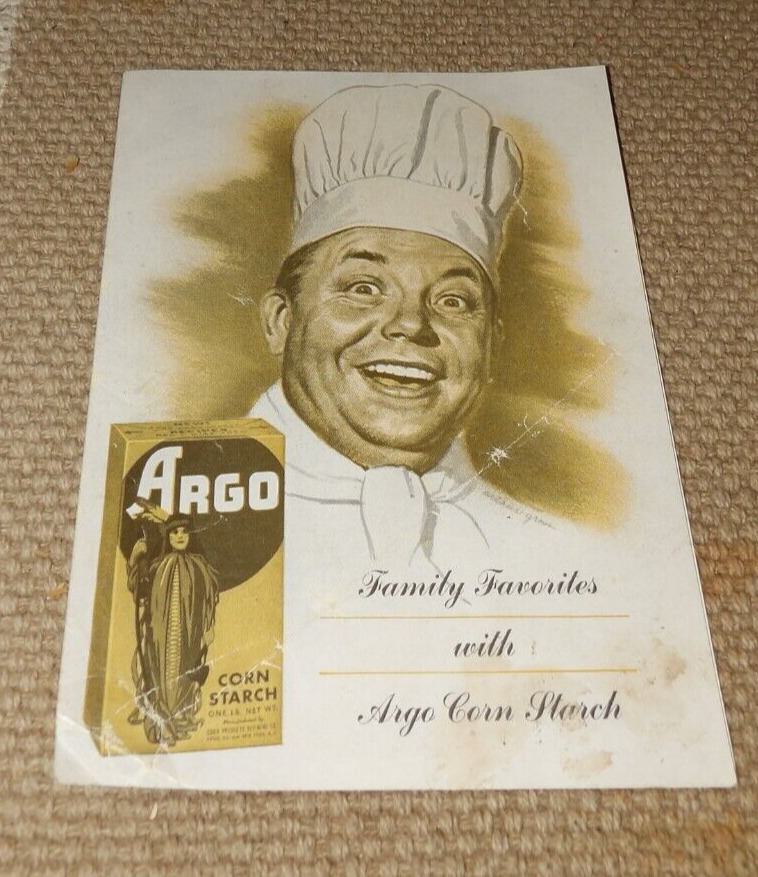Vintage Argo Corn Starch Advertising Booklet-Family Favorites