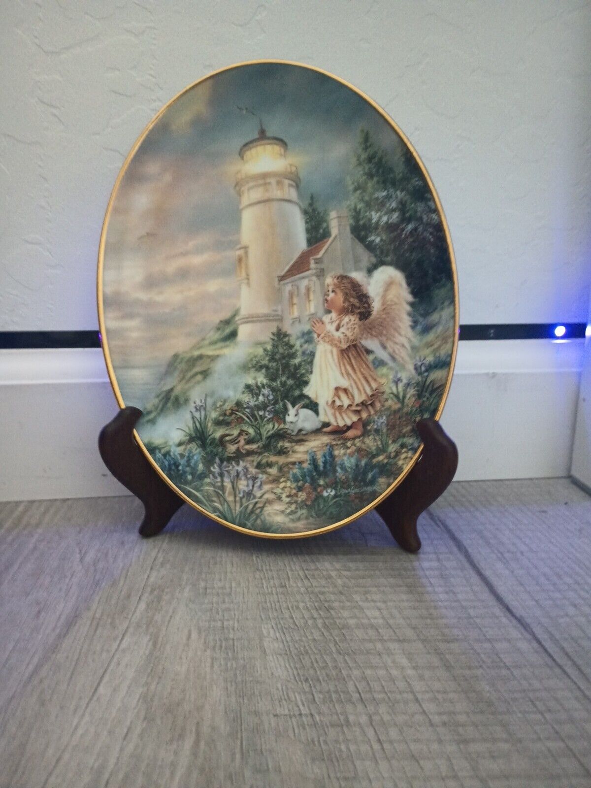 A Little Hope Lights The Way Porcelain Plate By Bradford Exchange