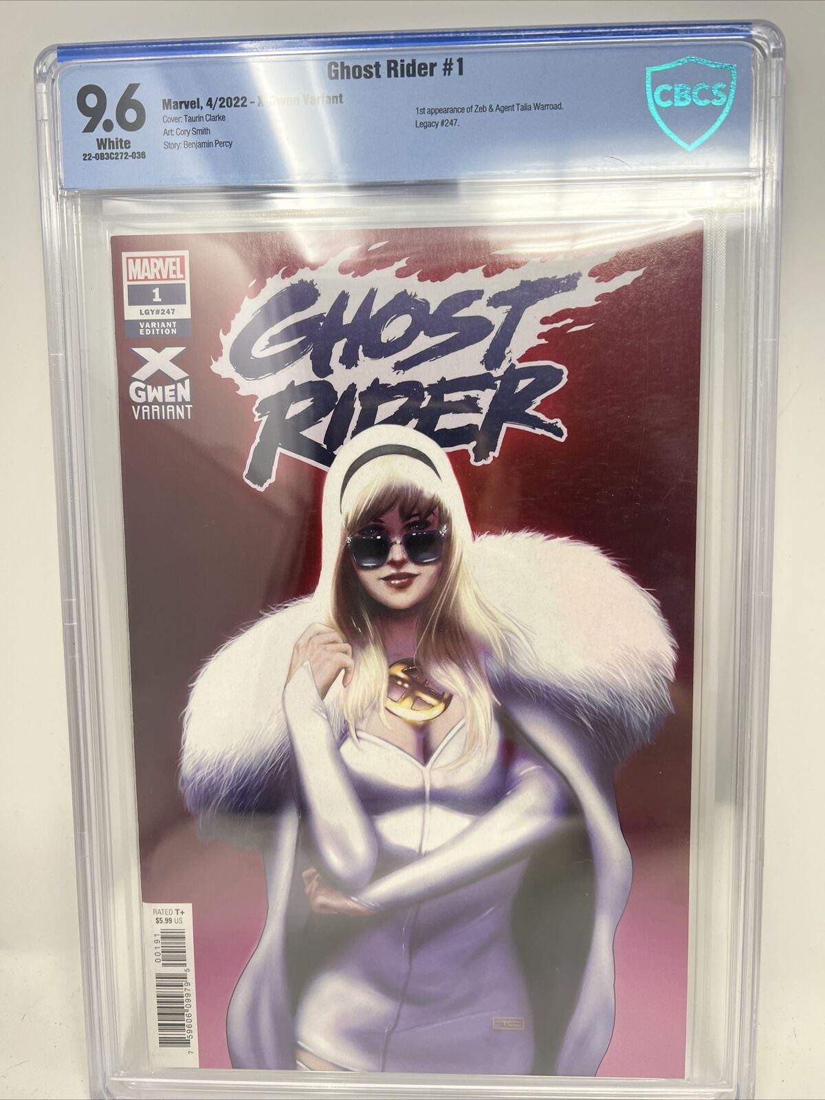 Marvel Comics GHOST RIDER #1 first printing X-Gwen variant CBCS 9.6 GRADED