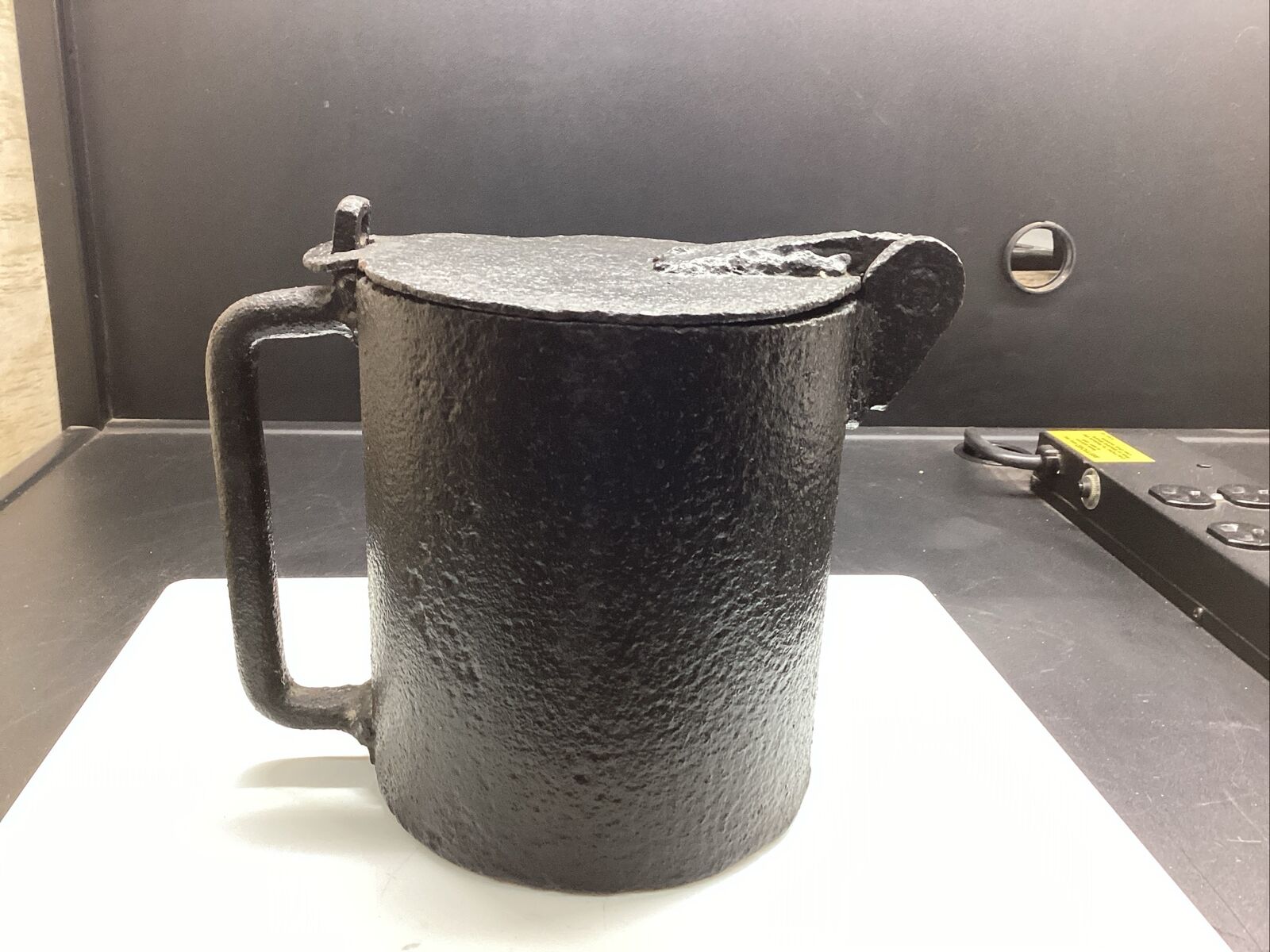 Antique Handmade Cast Iron Coal Carrier Pot