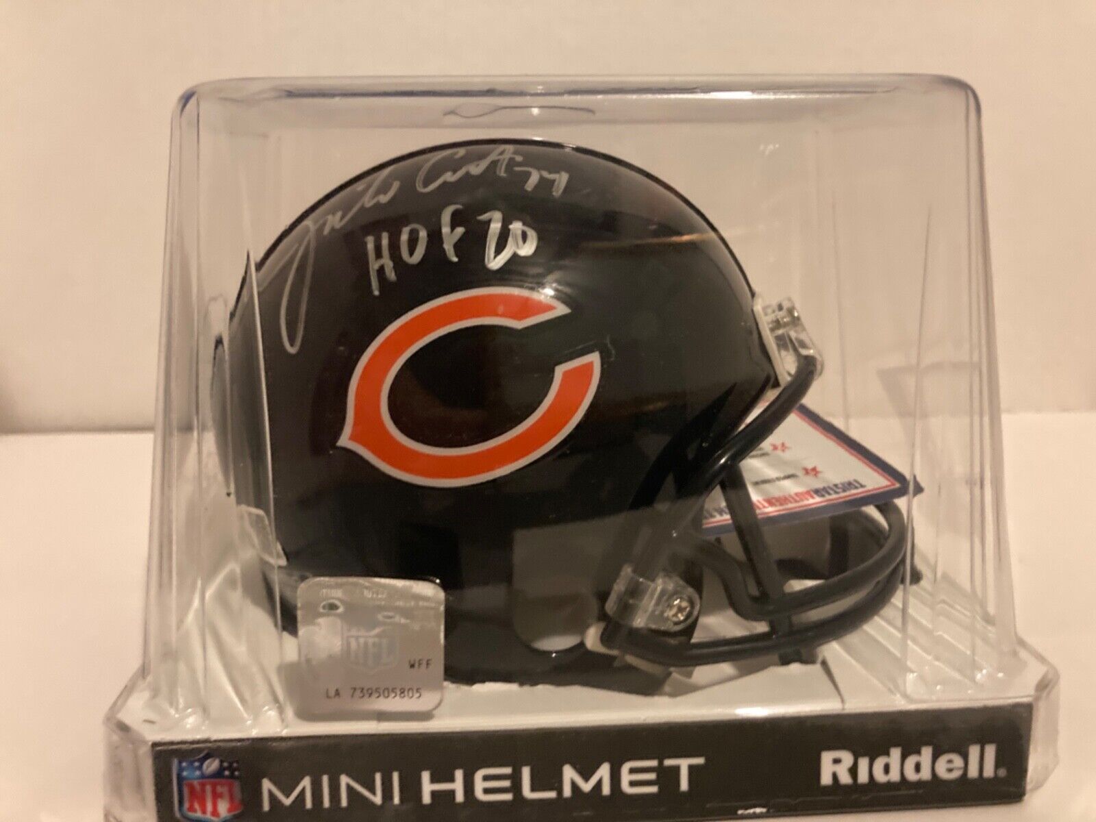Jim Covert autographed mini helmet Chicago Bears Tristar 8140884