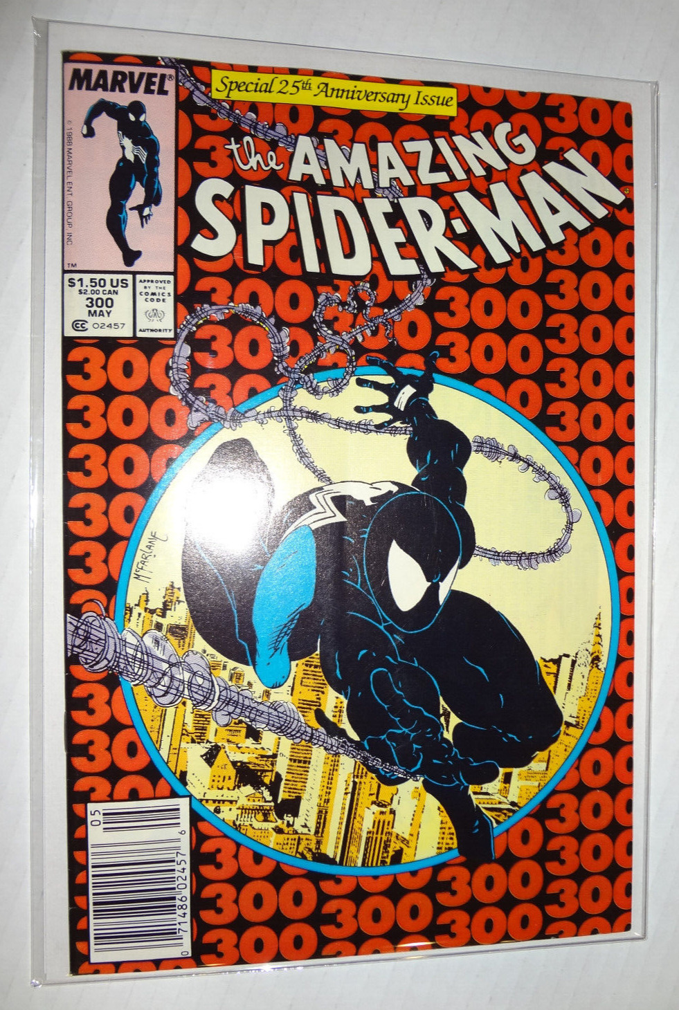 Amazing Spider-Man #300 1st Appearance Venom NEWSSTAND 1988 McFarlane KEY GLOSSY