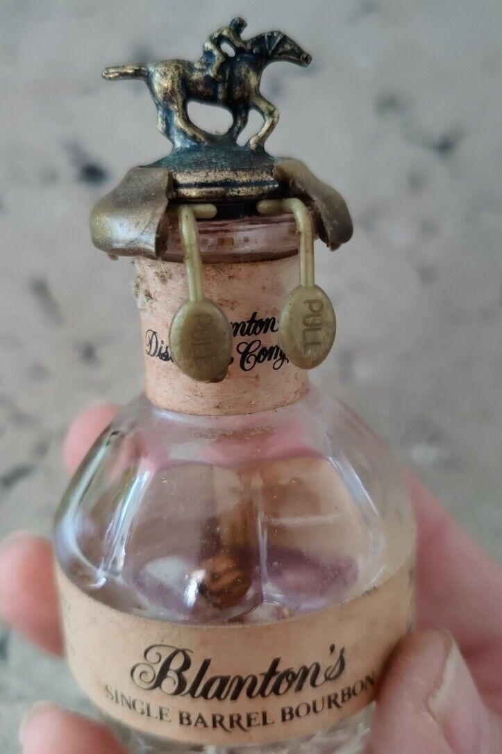 Miniature Blanton’s Single Barrel Bourbon Whiskey Bottle 50ml Mini EMPTY Display