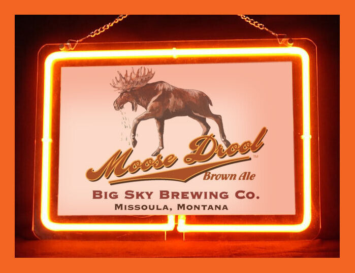 Moose Drool (Pattern 2) Hub Bar Display Advertising Neon Sign