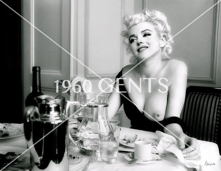1950s Photo Print Blonde Playboy Soft Focus Marilyn Monroe Artistic RARE MM31