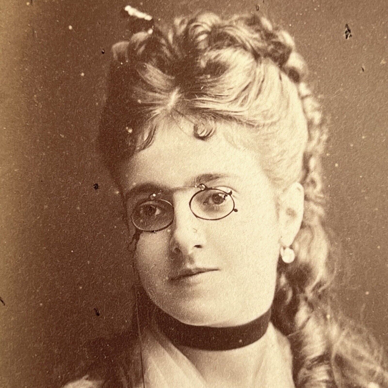 Antique CDV Photograph Beautiful Young Woman Italian Opera Singer Adelina Patti