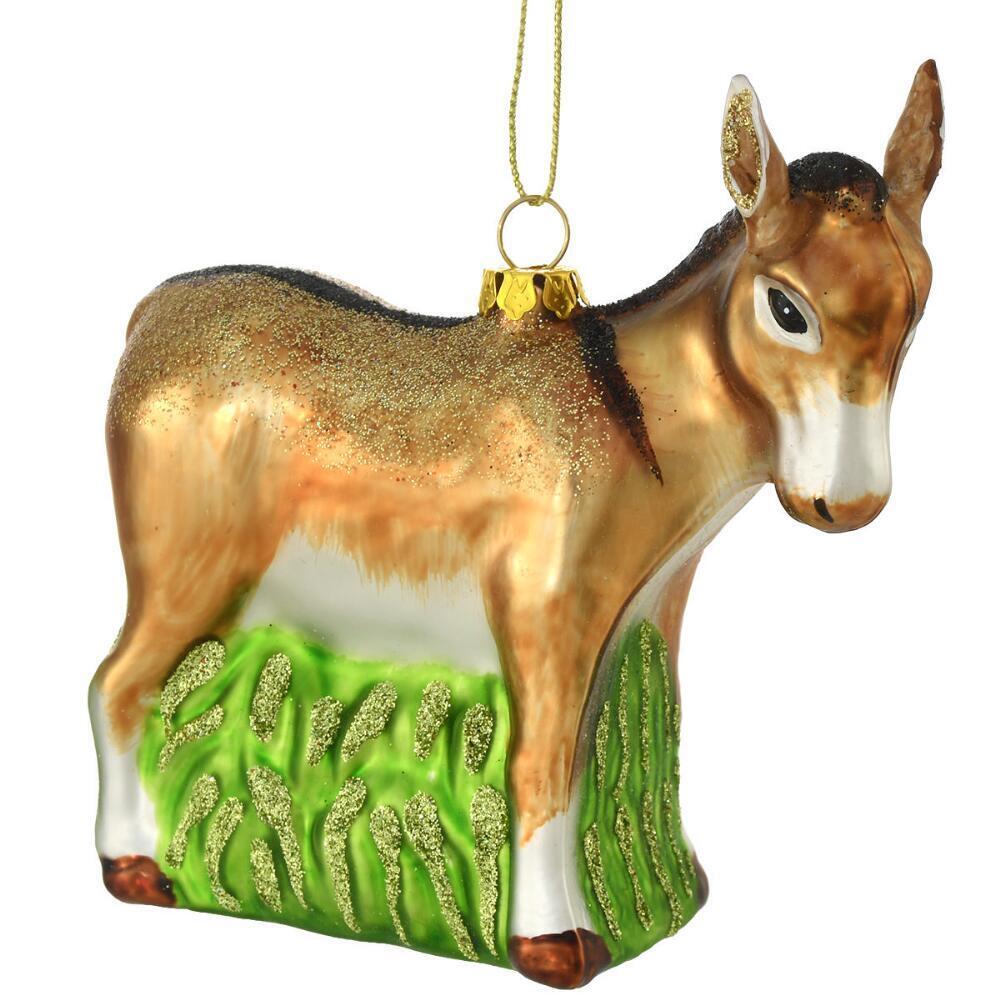 Donkey Christmas Ornament Holiday X-Mas 4.5\