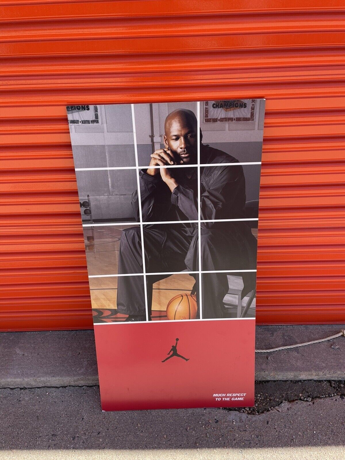 Vintage Michael Jordan Store Advertisement Sign 42”x22”