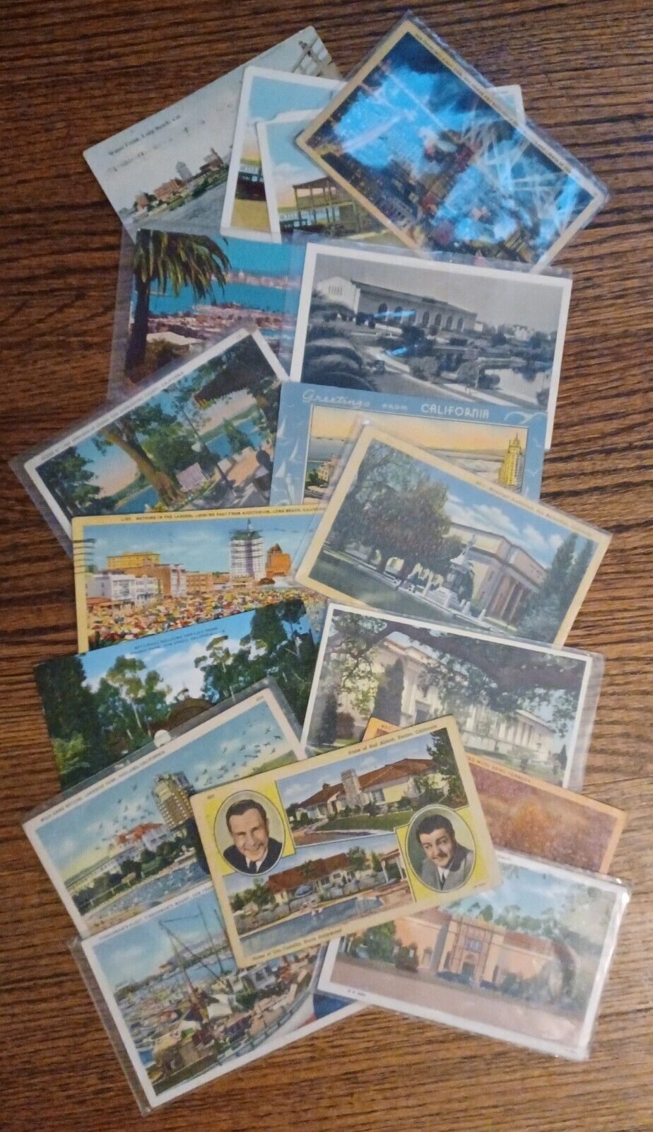 Lot of 17 Vintage California Post Cards Some Lithograph 1940s-50s Posted and Not