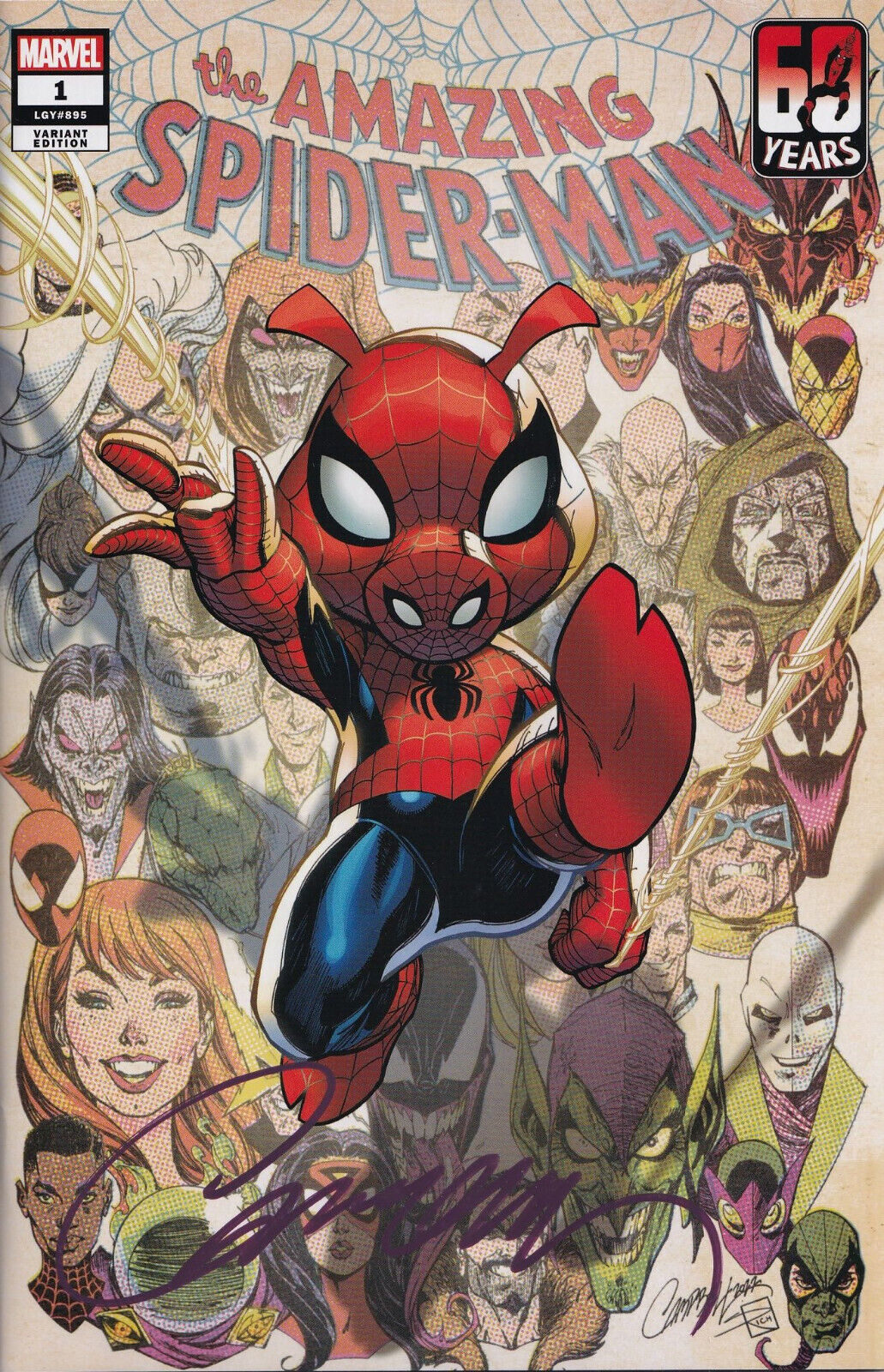 AMAZING SPIDER-MAN #1 (SIGNED BY J. SCOTT CAMPBELL)(JSC EXCLUSIVE VARIANT F)