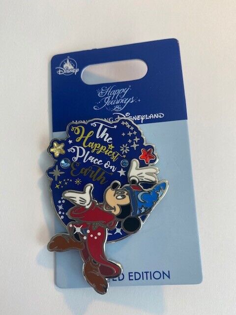 HKDL The Happiest Place On Earth 2019 Mickey Sorcerer Hong Kong Disney Pin LE B