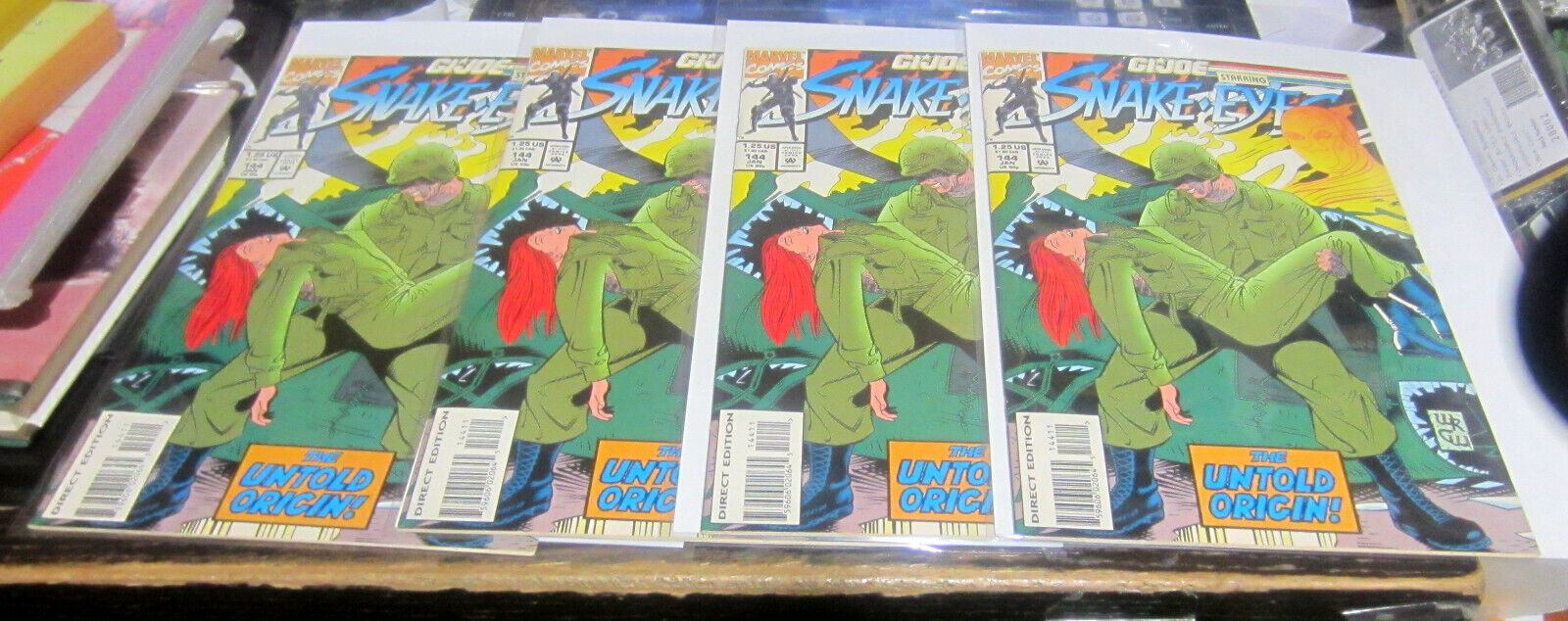 Lot of 4: G.I. Joe ARAH A Real American Hero #144 (1993, Marvel, NM, 9.4)