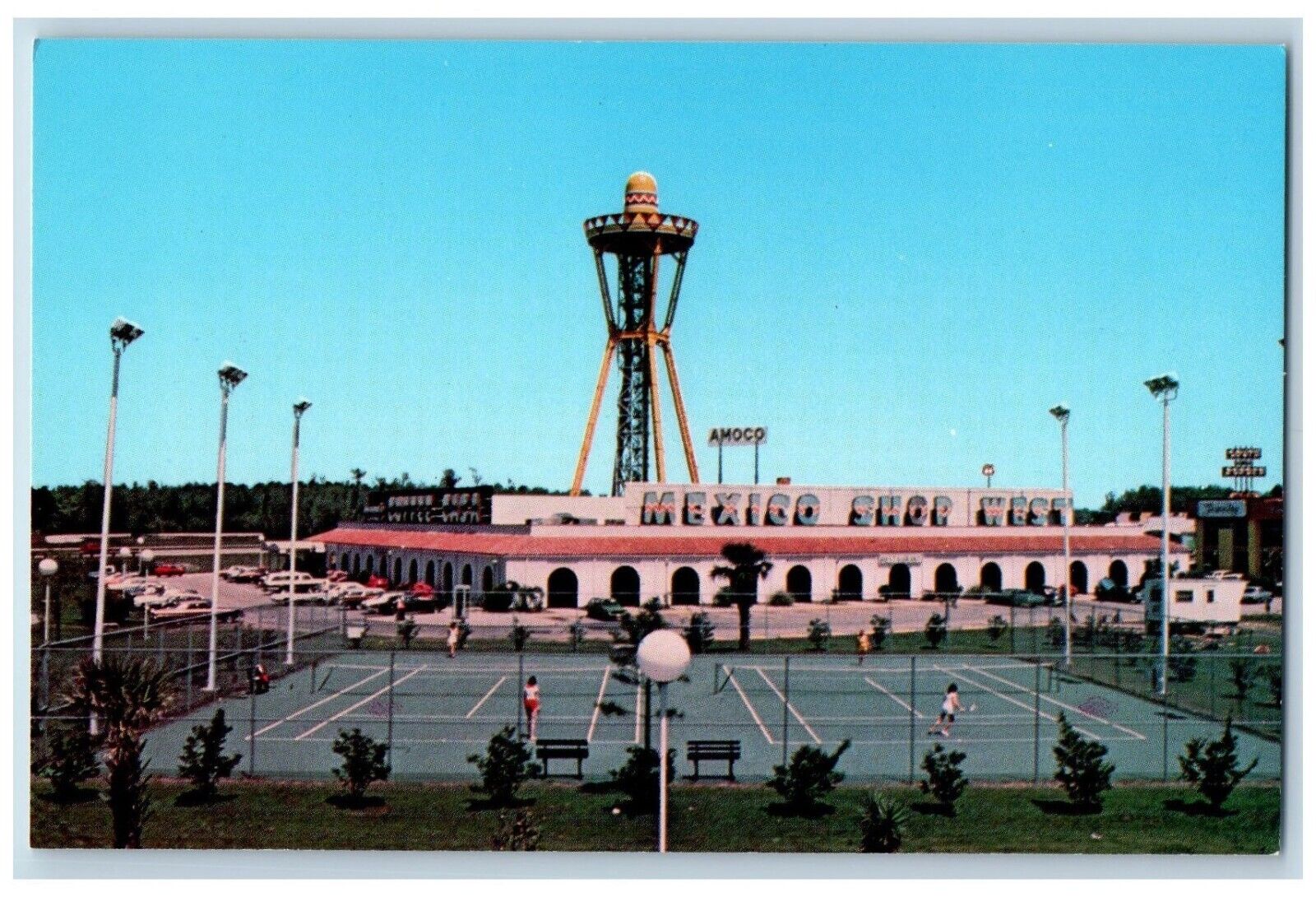 Orangeburg South Carolina SC Postcard South Border Elevator Tower c1960 Vintage