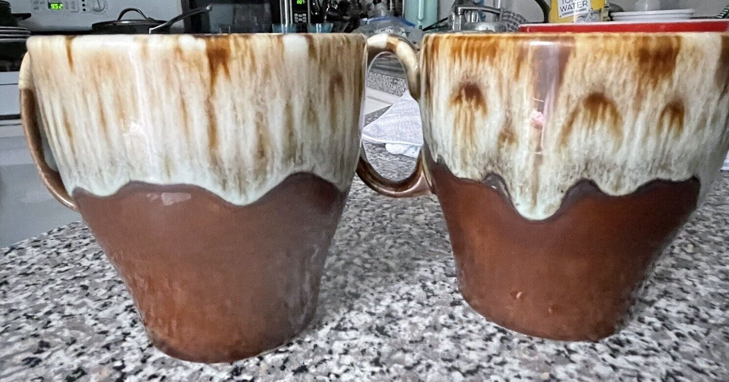 MCM Drip Glaze Set Of 2 Coffee Cups