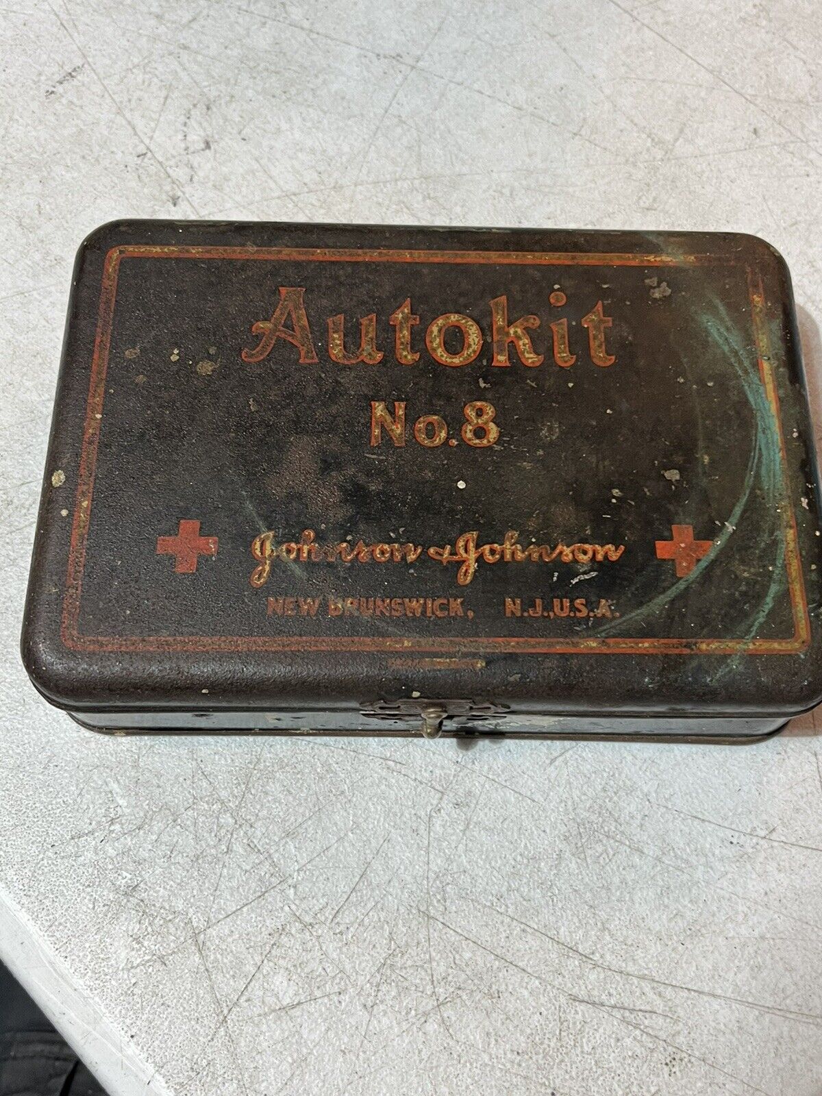 Vintage AUTOKIT No.8 Johnson and Johnson Travel Auto First Aid Complet Full Kit