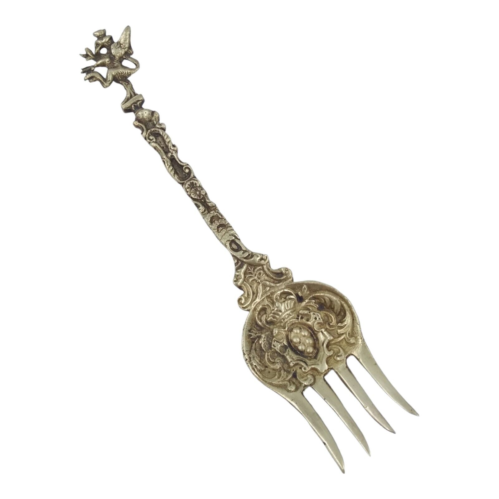 Vintage Ornate Griffin Souvenir Fork Collectible Italy