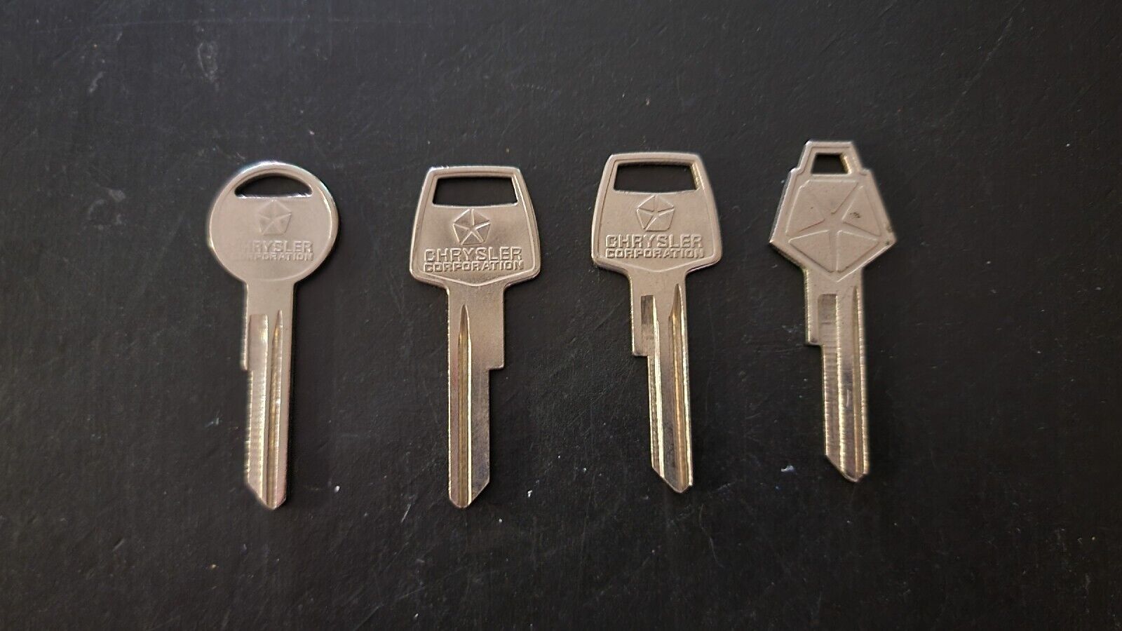 Vintage Uncut Crystler Car Keys 4 Keys