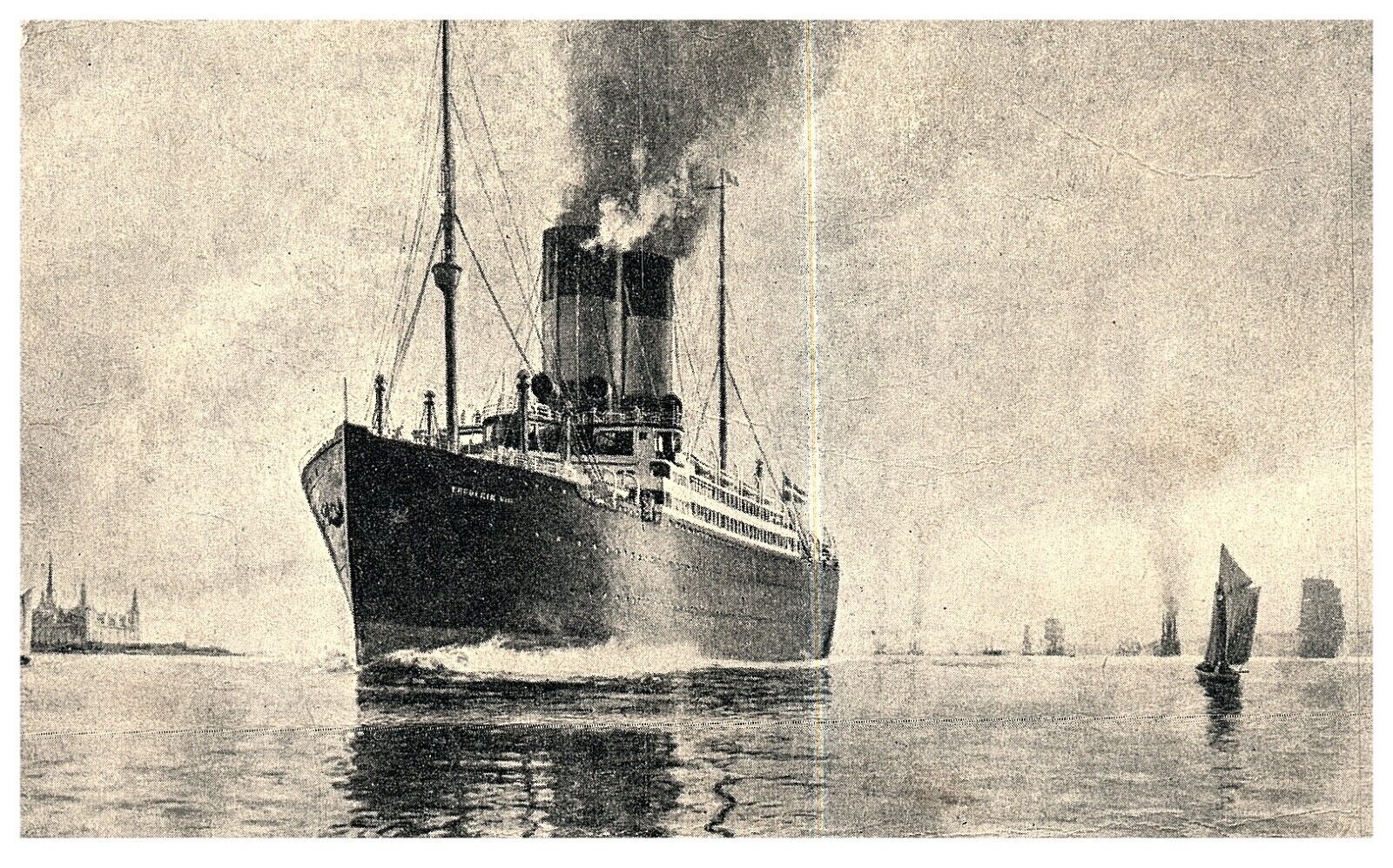 Steamer - Steam Ship RPPC REAL PHOTO 1908 -PC17