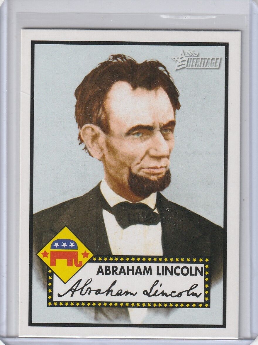 ABRAHAM LINCOLN Political Heroes 2009 Topps American Heritage #18 Base Card /Qty