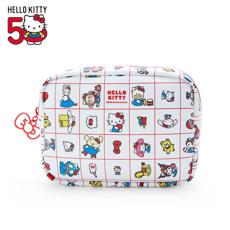 Sanrio Characters  Pouch  Hello Kitty 50th Anniversary Japan 70's design