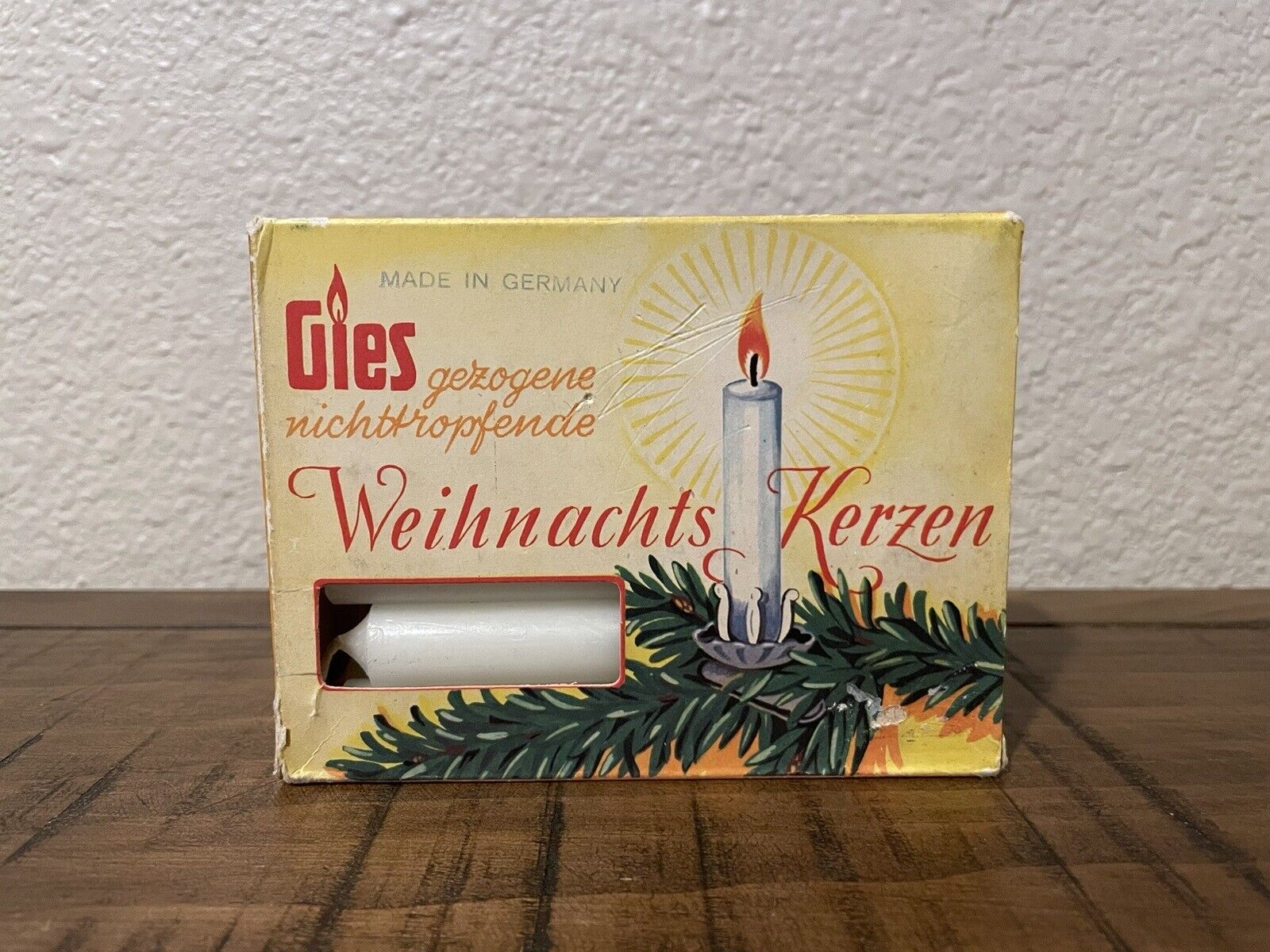 Vintage Christmas 1960’s Germany Weihnachts Kerzen Candles *New Old Stock*
