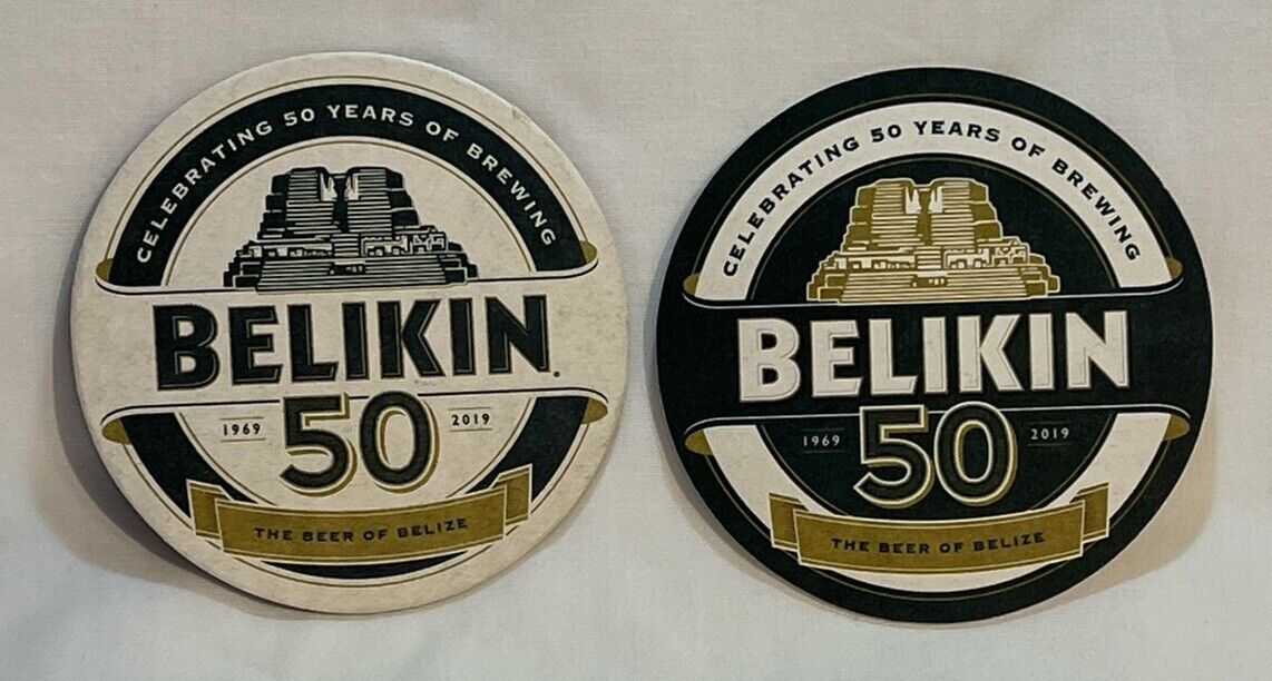 Belkin Beer Coasters X2 NEW 50th Belize
