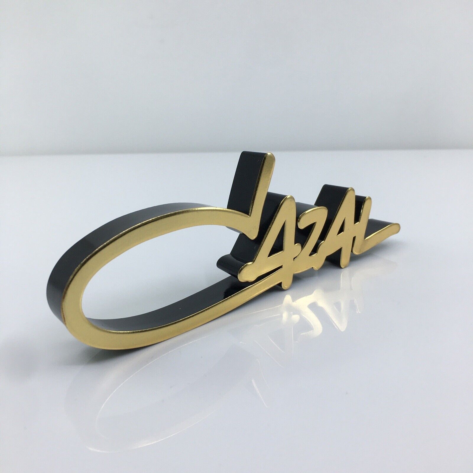 New CAZAL LOGO DISPLAY MODEL Gold & Black 3D MINI LOGO SIGN EYEWEAR Dealer Logo
