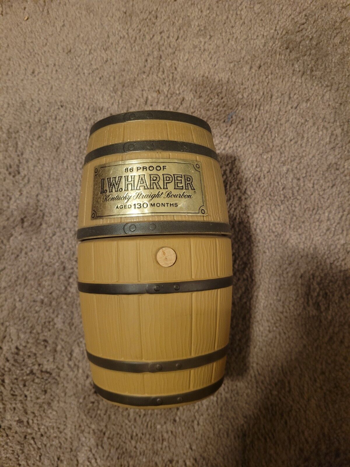 Vintage Rare I.W. Harper Barrel Decanter 