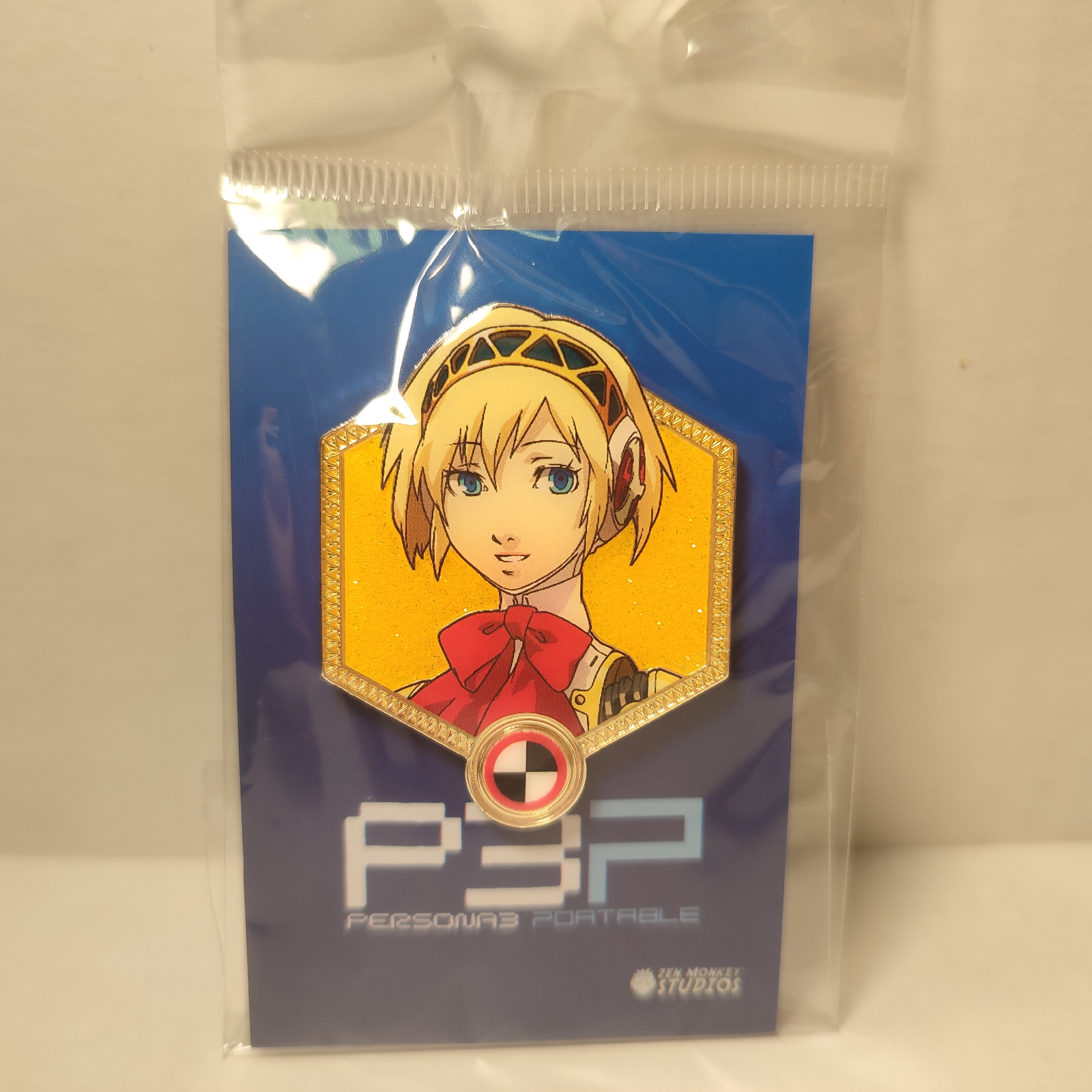 Persona 3 Portable Aigis Enamel Pin Official Atlus Collectible Figure Emblem