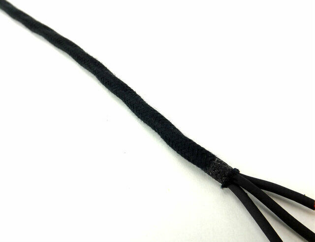 New Antique Cloth Covered 3 Conductor 18g Black Wire / Cord for Electric Fans