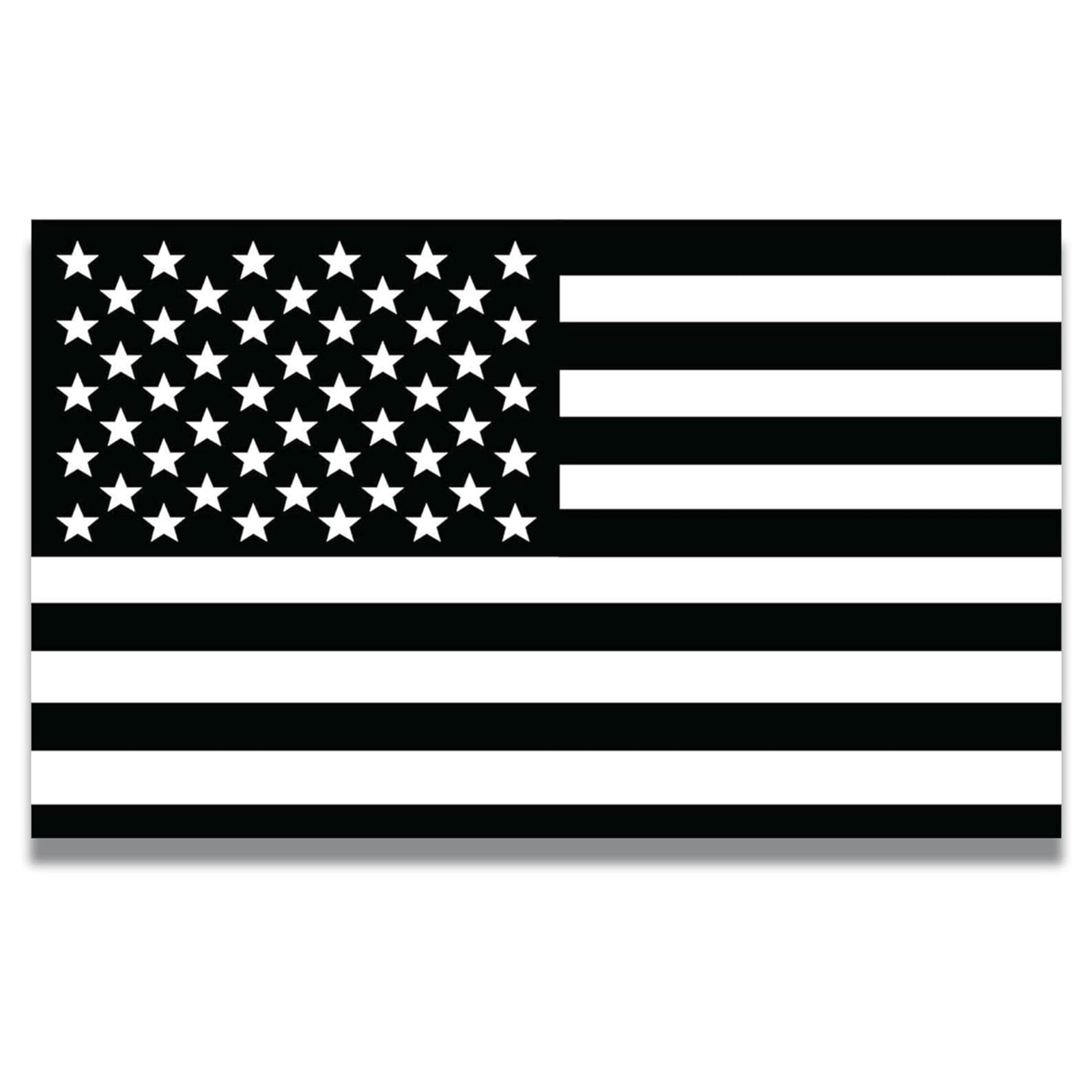 Black and White American Flag Magnet Decal, 3x5 Inches Automotive Magnet for Car