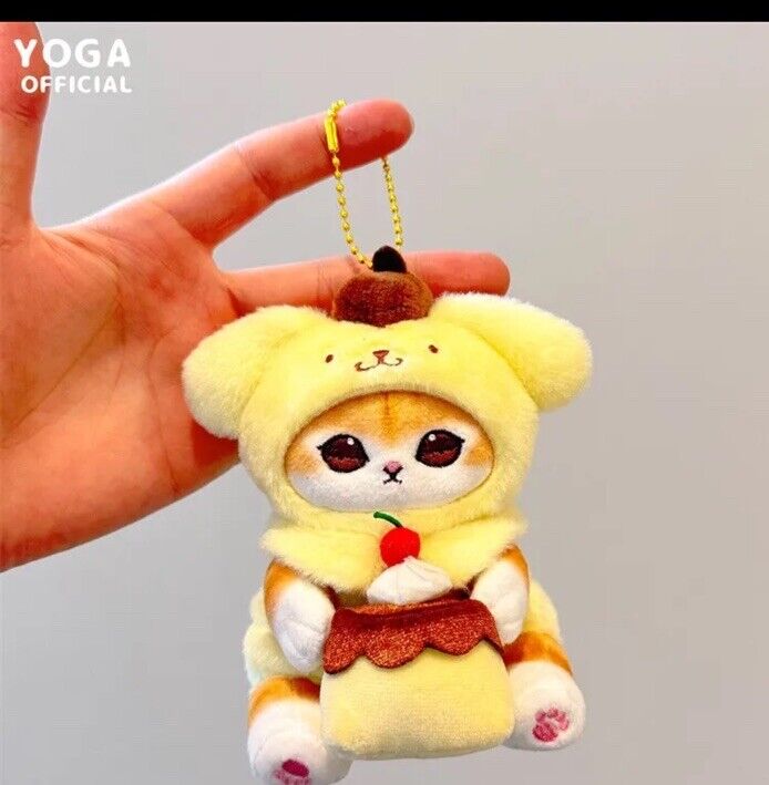 Mofusand Sanrio Characters Plush Doll Pompompurin Keychain